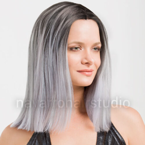 peluca cabello natural gris navarro hair studio